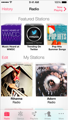 iTunes Radio sẽ mang hầu hết các đài phát thanh lên thiết bị iOS của bạn